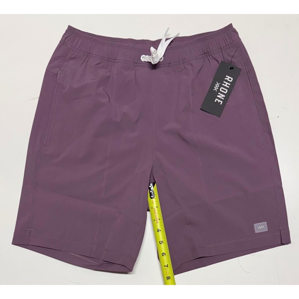 Rhone Trunk Shorts Mens Small Plum Purple 7 Inch Inseam Lined Athletic Training